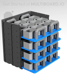 4x4 - Internal Grid - Stacking Plate 3d model
