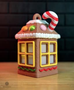 Gingerbread House Lantern 3d model