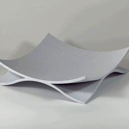 Modern Curved Fruit Bowl Home Decoration 3d model