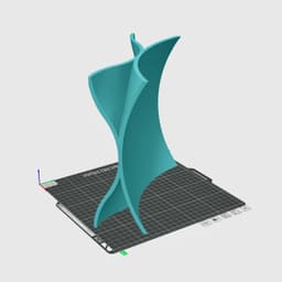 Modern Curved Fruit Bowl Home Decoration 3d model