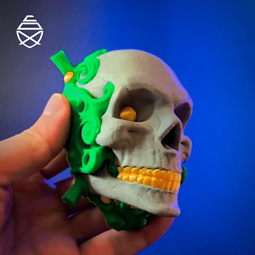 Pumpkin Skull 3d model