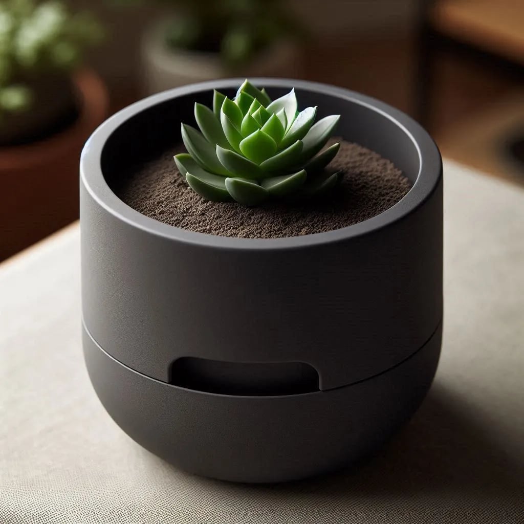 Self Watering Designed Succulent Planter 3d model