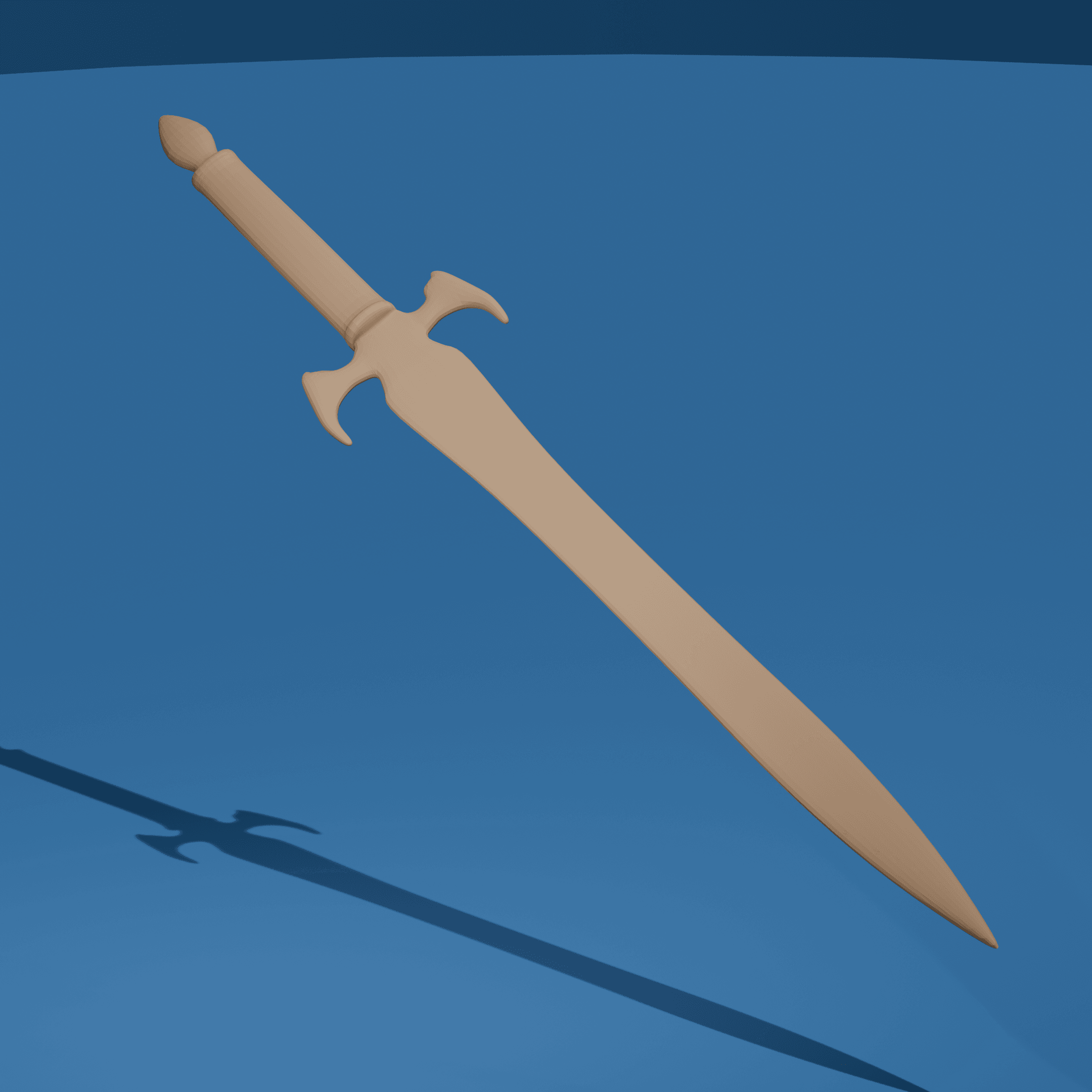 Fantasy Long Sword v1 3d model