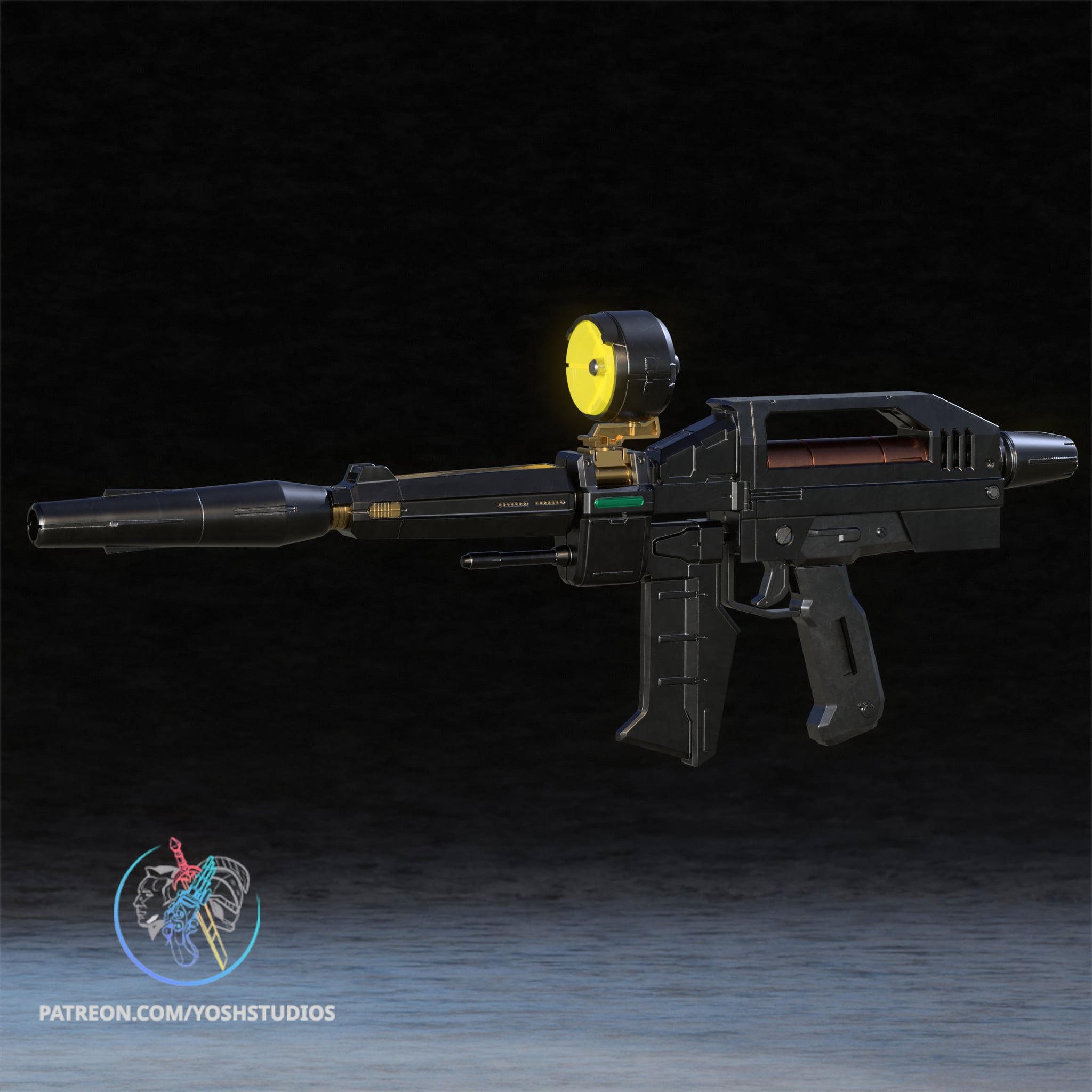 Mecha Gun 3D Printer STL File 3d model
