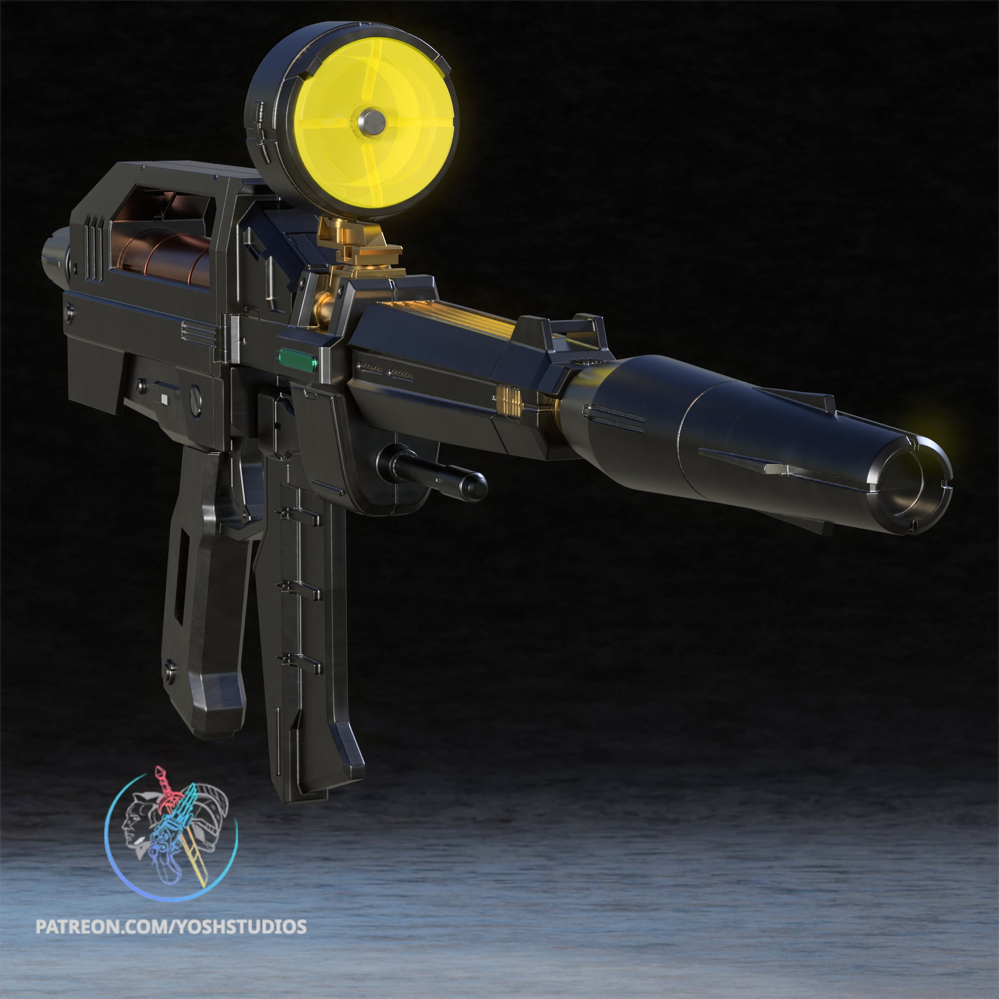 Mecha Gun 3D Printer STL File 3d model