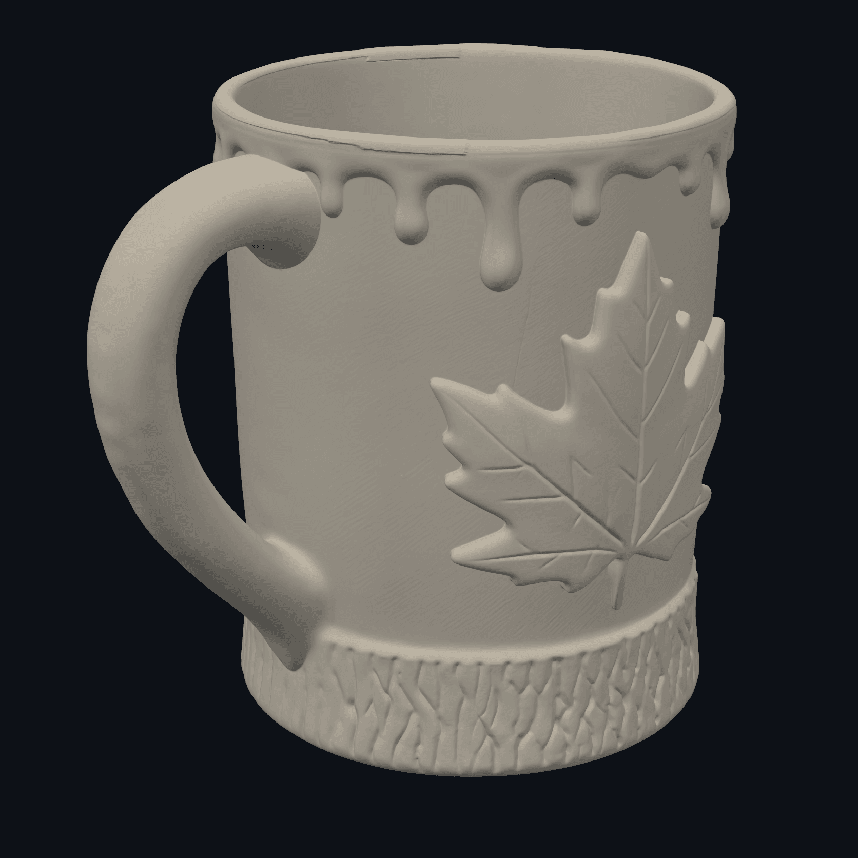 Rustic Maple Syrup Bucket Tall Mug 3d model