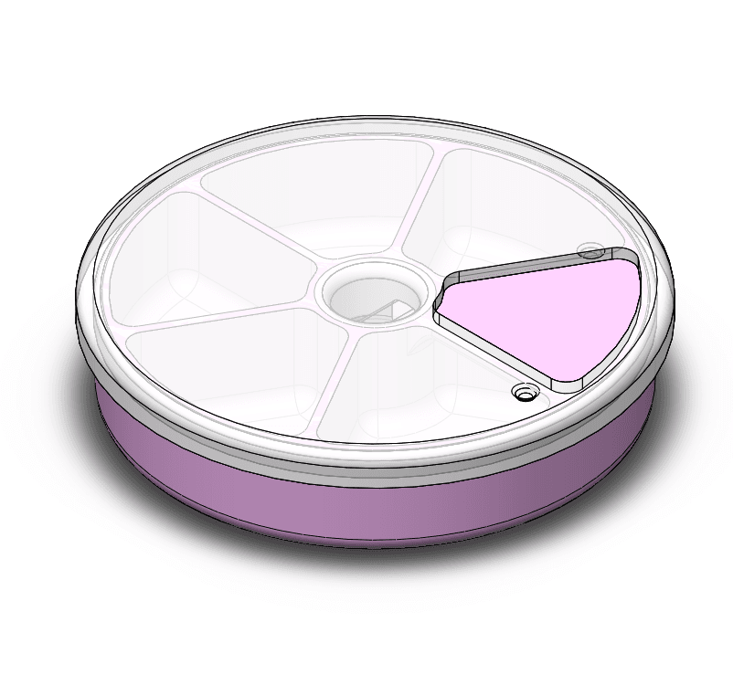 Rotating Fishing Accessories Storage Box 3d model