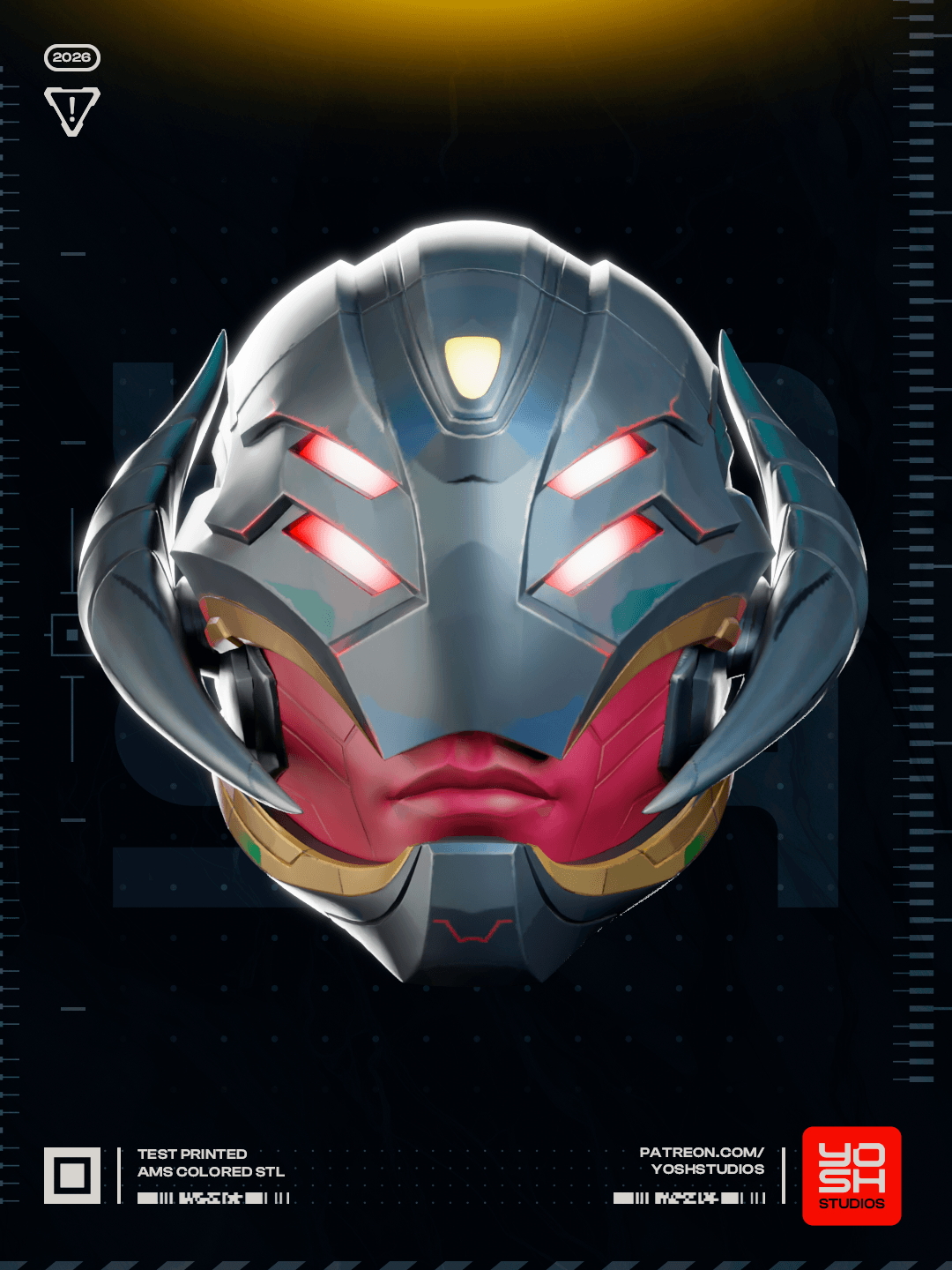 Rivals Infinity Ultron Helmet 3D Printer STL file 3d model