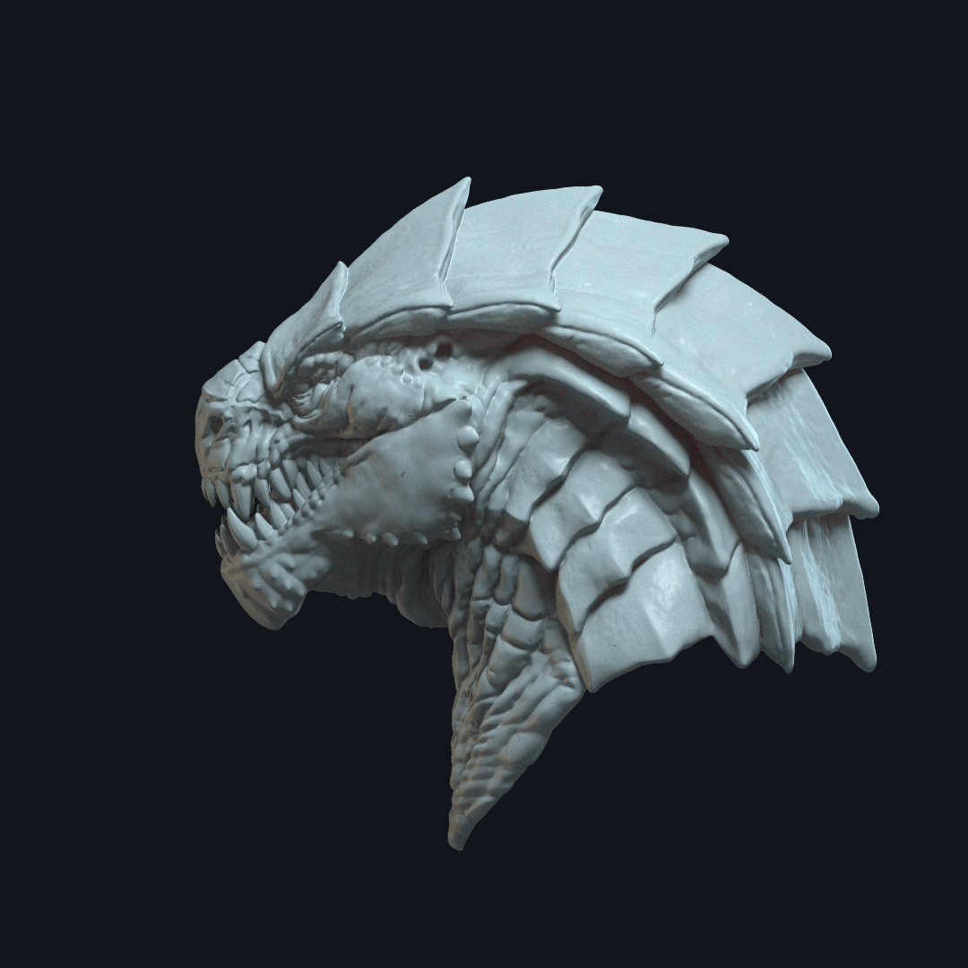 Garnon v6 Action Figure Head 3d model