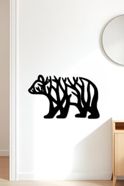 Bear Wall Art, Wall Decor, Home Decor 3d model