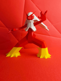 Blaziken Low Poly Pokemon 3d model
