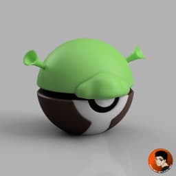 Shrek Pokeball 3d model