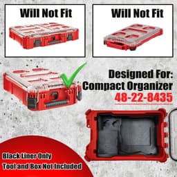 M12 Crown Stapler Organizer for Milwaukee Compact Packout (Version 2) 3d model