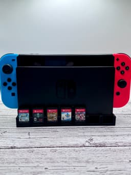 Basic Switch Stand and Game Holder 3d model