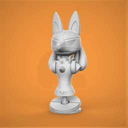 Lucario Pokemon Bust 3d model