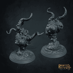 2x Shoggoth Spawns (50mm Bases) 3d model