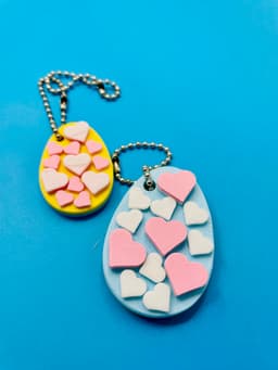 Easter Egg 8 Key Chain Assortment 3d model
