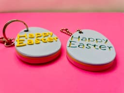Easter Egg 8 Key Chain Assortment 3d model