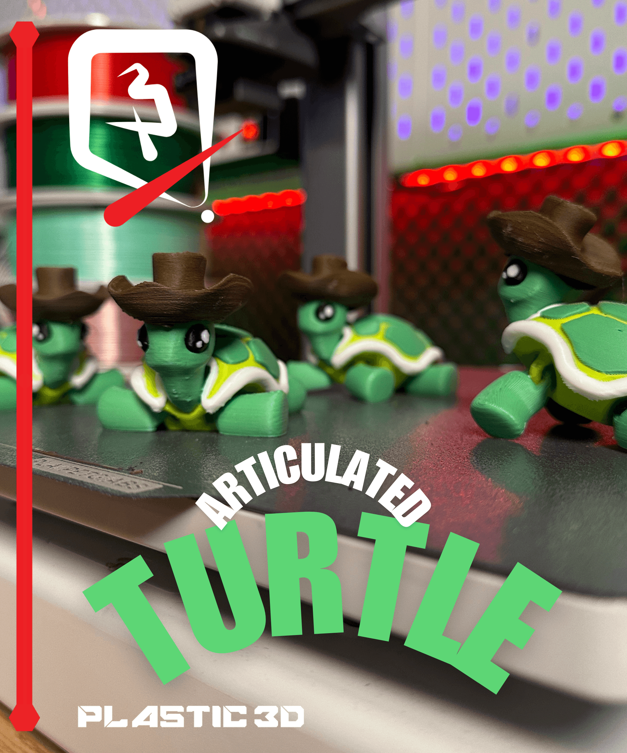 Articulated Turtle 3d model