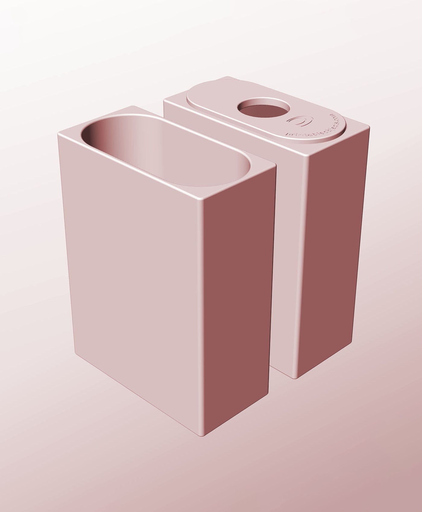 CX68-200-P Modular Stacking pierced container for home decor 3d model