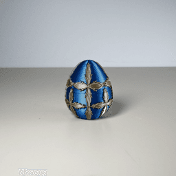 Easter Egg Gift Pot with Cross Design 3d model