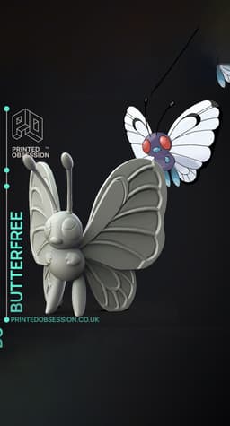 Butterfree - Pokemon - Fan Art 3d model