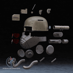 Fallout NCR S2 Helmet 3D Printer STL file 3d model
