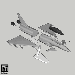 Eurofighter Typhoon - 1:40 Scale Model 3d model