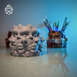 Multi Face Vase 3d model