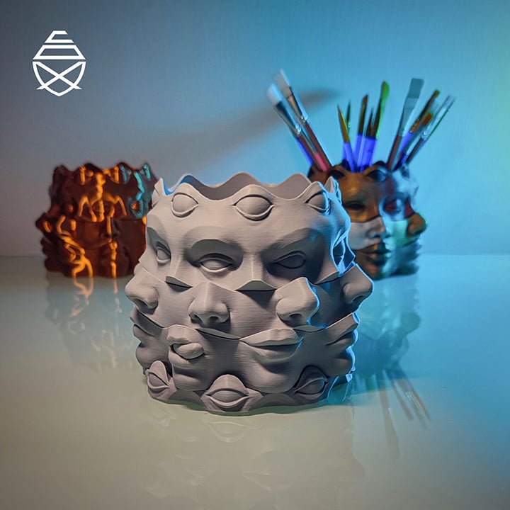 Multi Face Vase 3d model