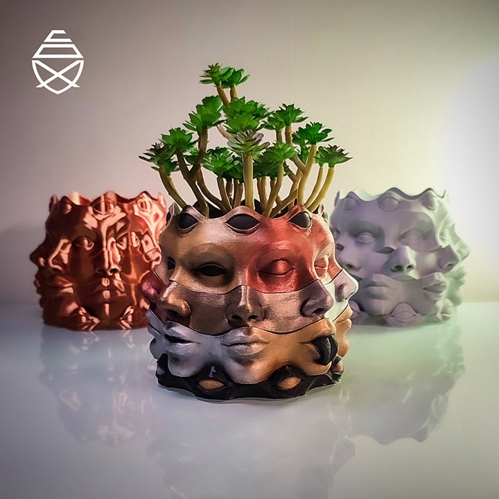 Multi Face Vase 3d model