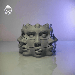 Multi Face Vase 3d model