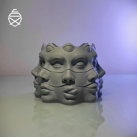 Multi Face Vase 3d model