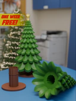 Christmas Tree Gift Box 3d model