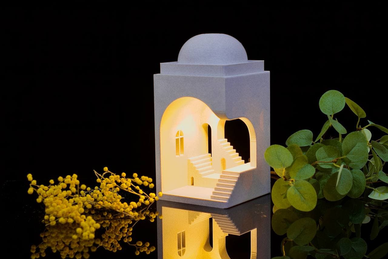 "Stairs to Nowhere: an unique lamp" 3d model