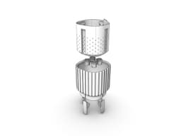 Plant Pot - Ripple L 3d model