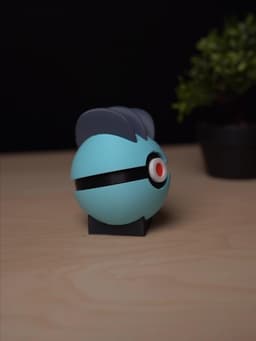 Machop Pokeball - Multipart 3d model