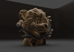 Mesh Mayhem Enchanting Garden Bear 3d model