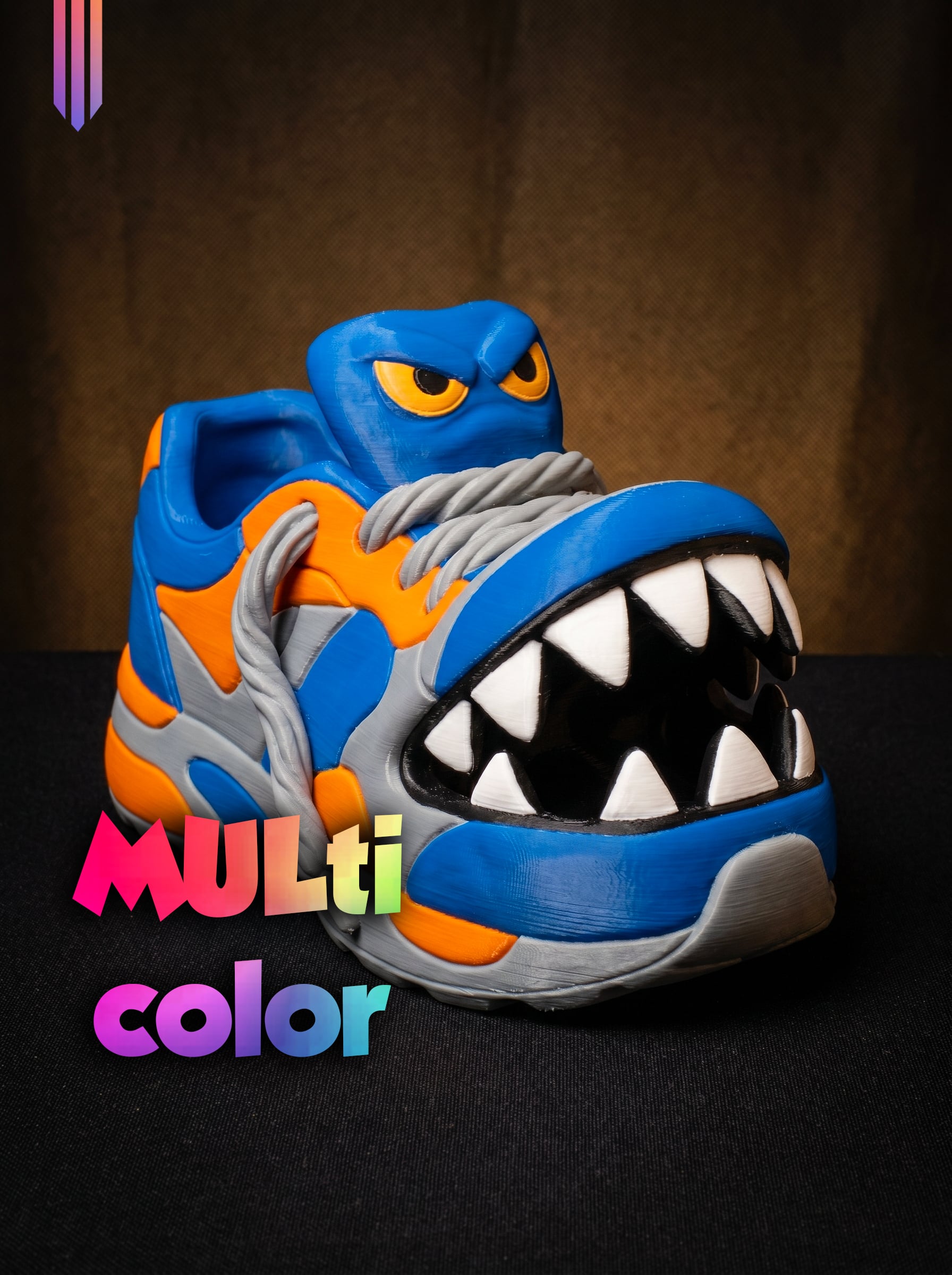 Monster Sneaker Figure 3MF | Streetwear Decor Multi-Color | Funny 3d model