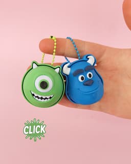 Mike and Sully Fidget Clicker Keychain | Monster Inspired Clicker 3d model