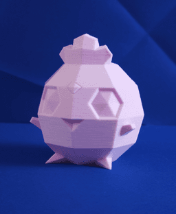 Igglybuff Low Poly Pokemon 3d model