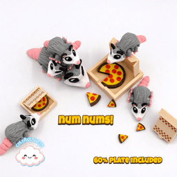 Opossum Pizza Party 3d model