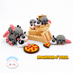 Opossum Pizza Party 3d model