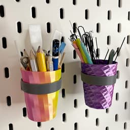 Small Cups & Skadis holder 3d model