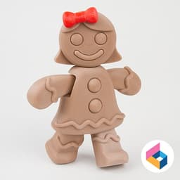 Gingerbread_girl 3d model