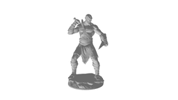 Kratos With Base Plate v2 3d model