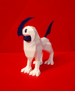 Absol Low Poly Pokemon 3d model