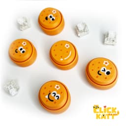 Orange - Clicker Fidget Toy Keychain 3d model