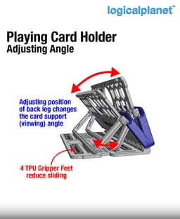 Playing Card Holder (6 card version) 3d model