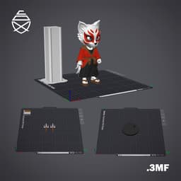 Kitsune Chibi 3d model